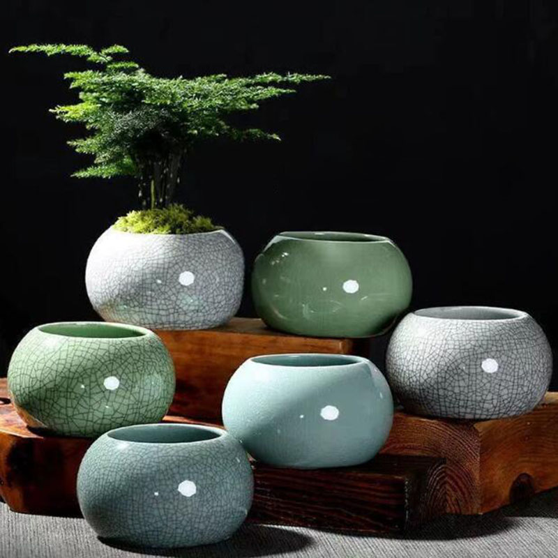 Orchid Potting Mix - Creative Handmade Geyao Ice Crack Round