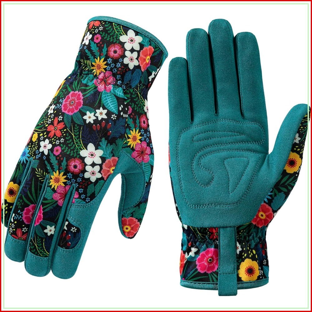 Breathable Leather Gardening G - Garden Gloves Thorn Proof reseña y precio