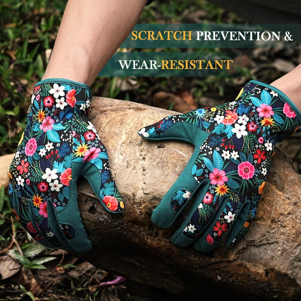 Breathable Leather Gardening G - Garden Gloves Thorn Proof reseña y precio