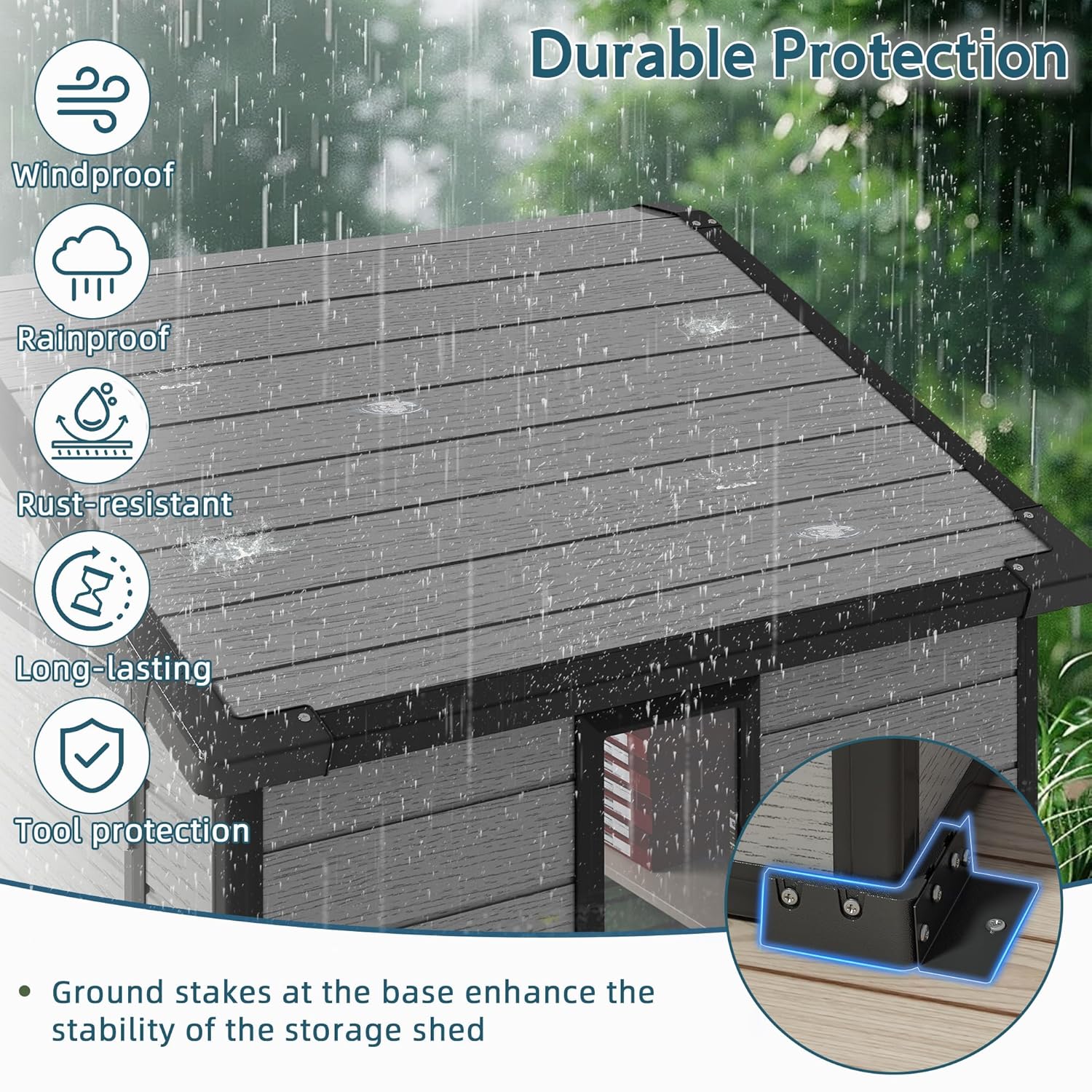 6X4 FT Outdoor Shed, Plastic S - Gardening Tools Of reseña y precio