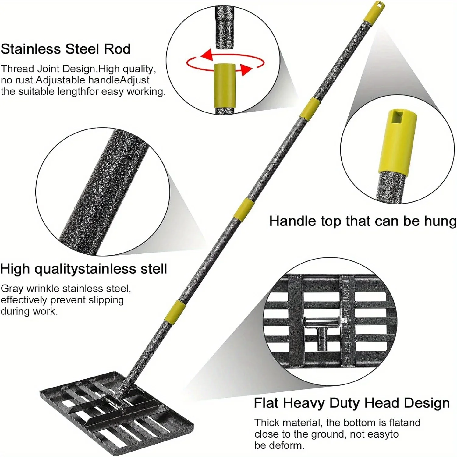 KEEHOME YEYEBEST Lawn Leveling - Gardening Tools Rake reseña y precio