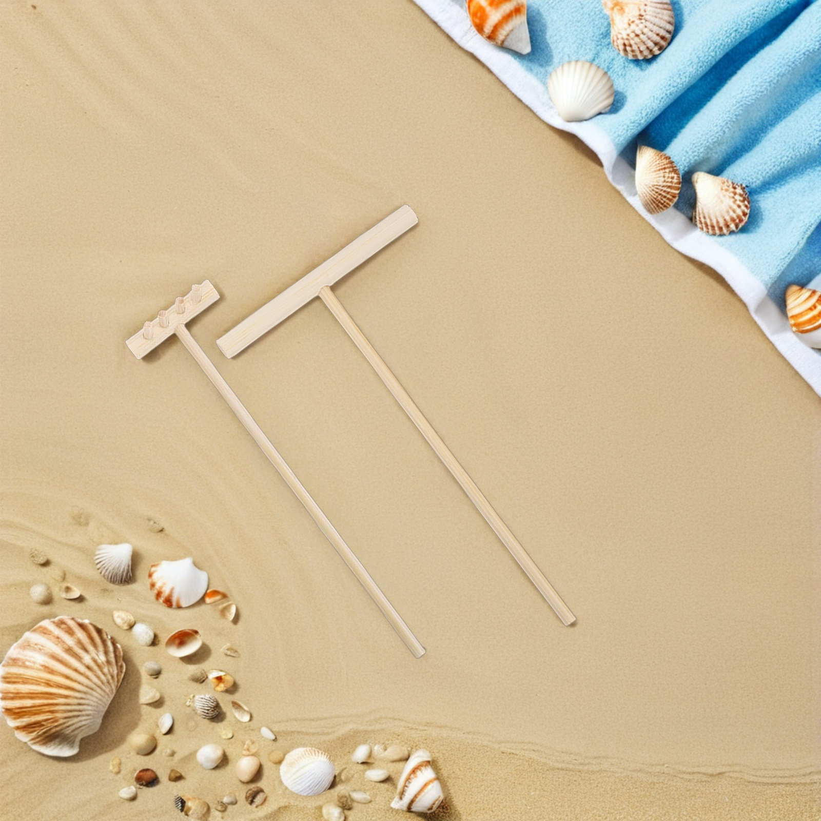 5Pcs Miniature Bamboo Zen Gard - Gardening Tools Rake reseña y precio