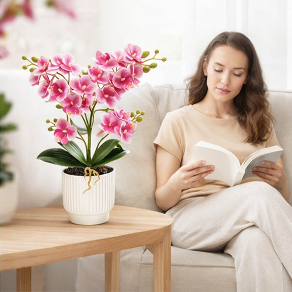 Orchid Artificial Flowers Fake - Orchid Potting Mix reseña y precio