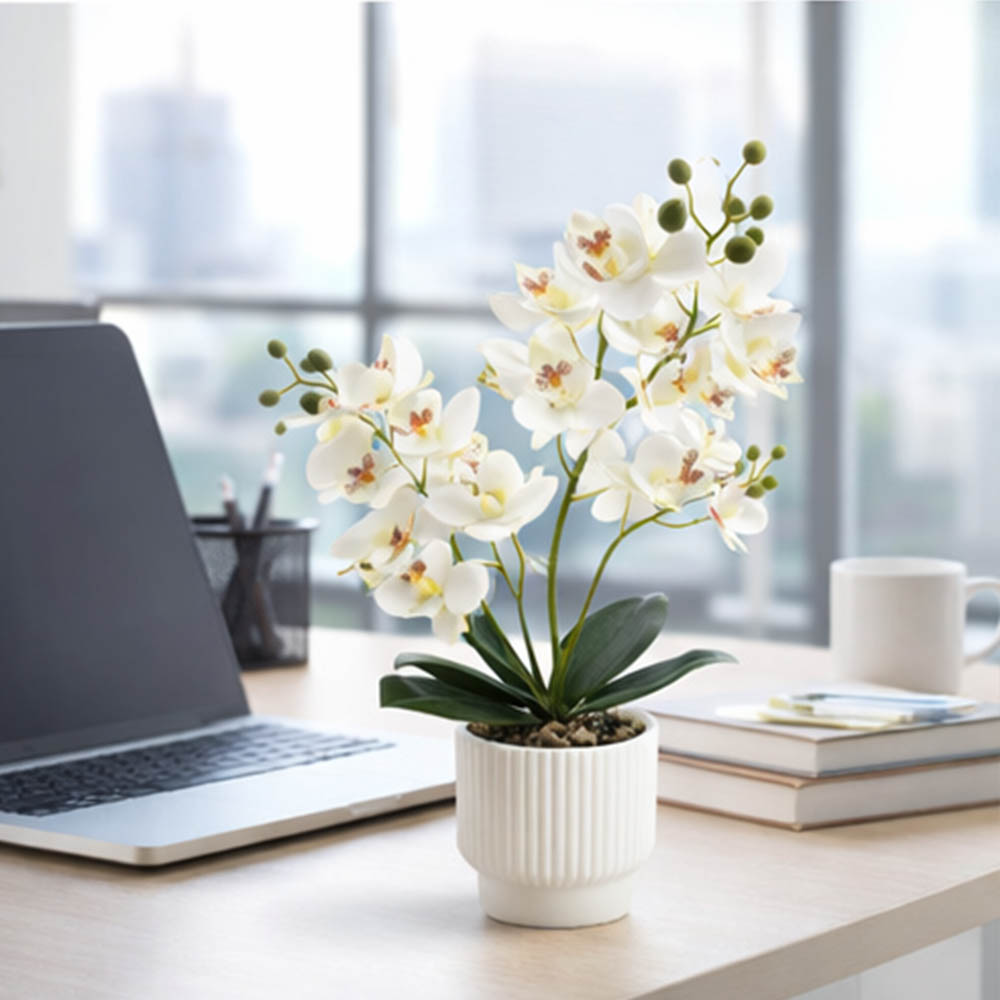 Orchid Artificial Flowers Fake - Orchid Potting Mix reseña y precio