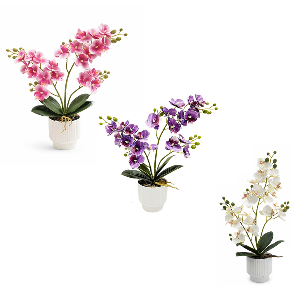 Orchid Artificial Flowers Fake - Orchid Potting Mix reseña y precio