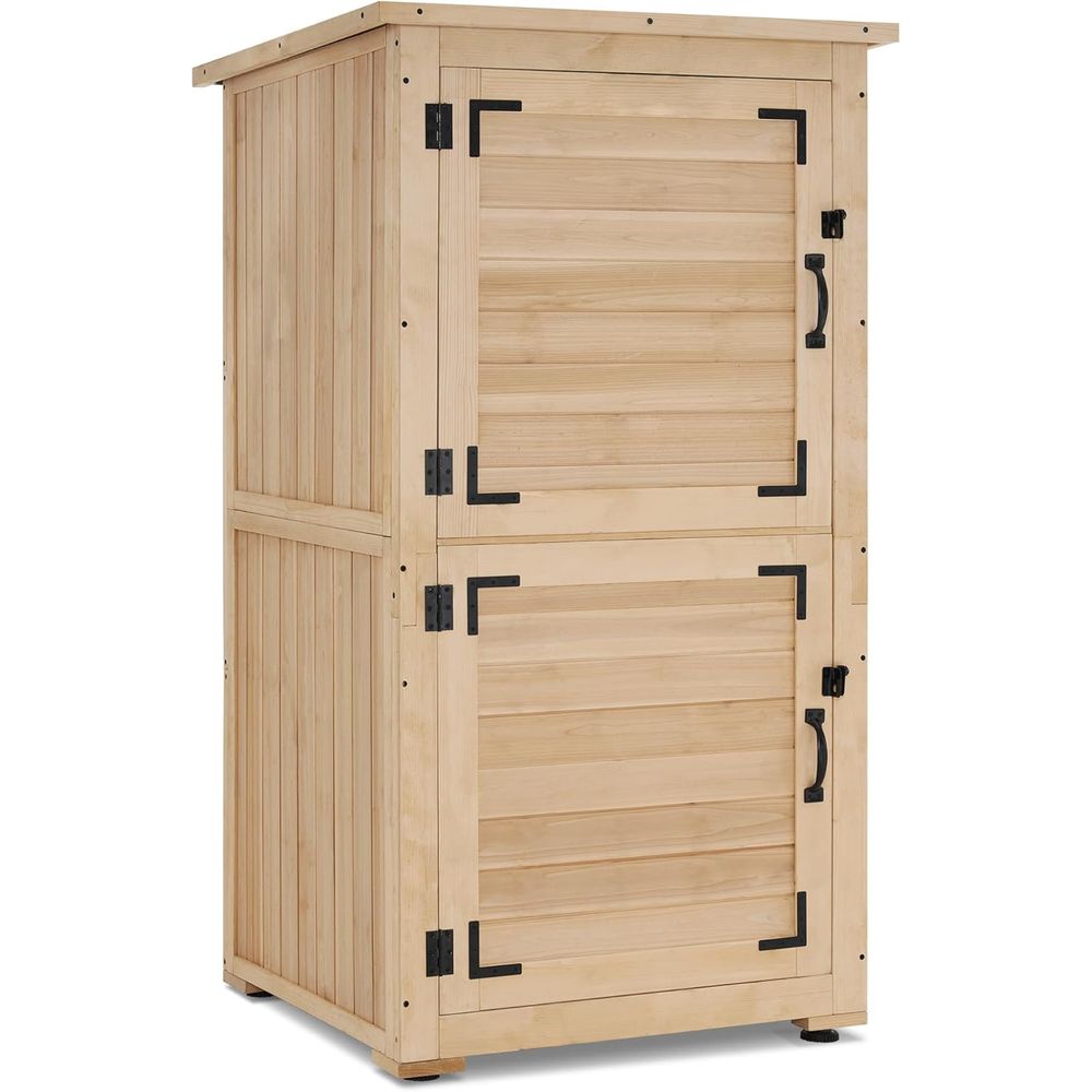30 Natural Wood Outdoor Storag - Gardening Tools Of reseña y precio