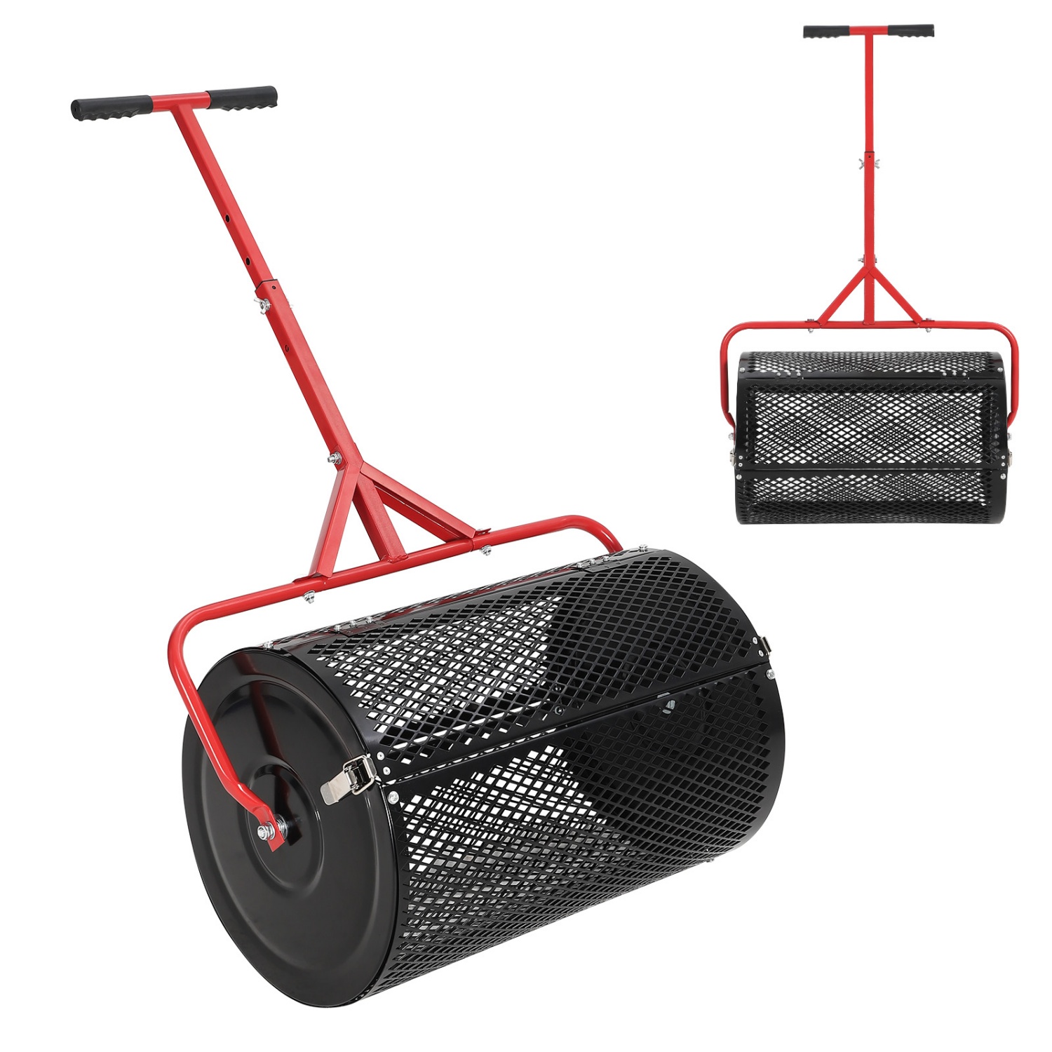 Compost Spreader, 24 Inch Peat - Grass Seed Spreader reseña y precio