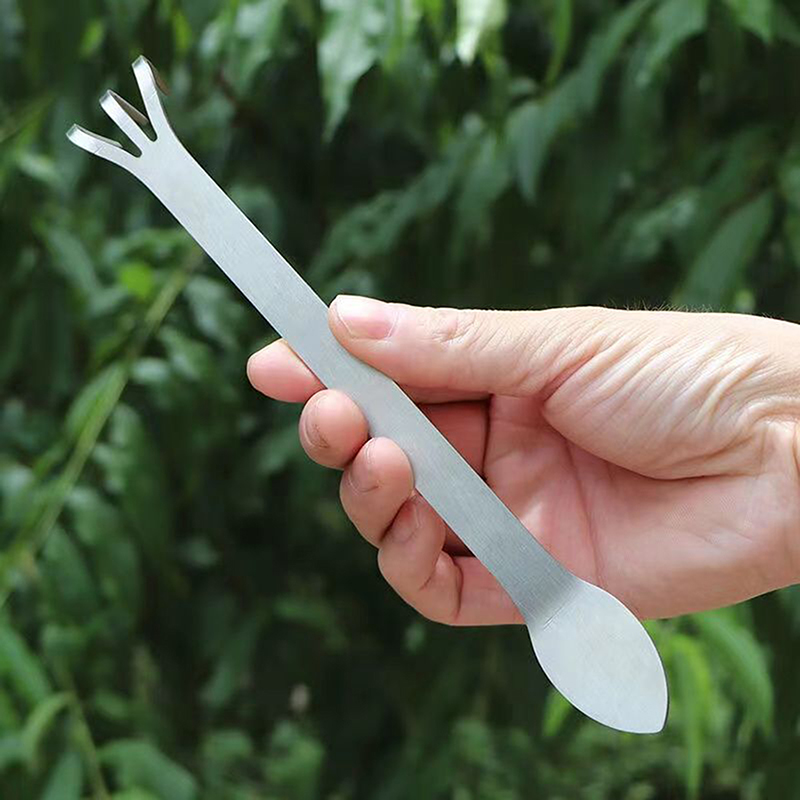 1Pc Stainless Steel Root Rake  - Gardening Tools Rake reseña y precio