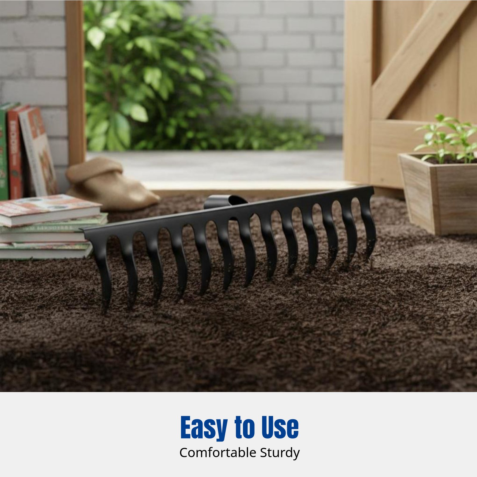 Manganese Steel Spiral Rake, M - Gardening Tools Rake reseña y precio