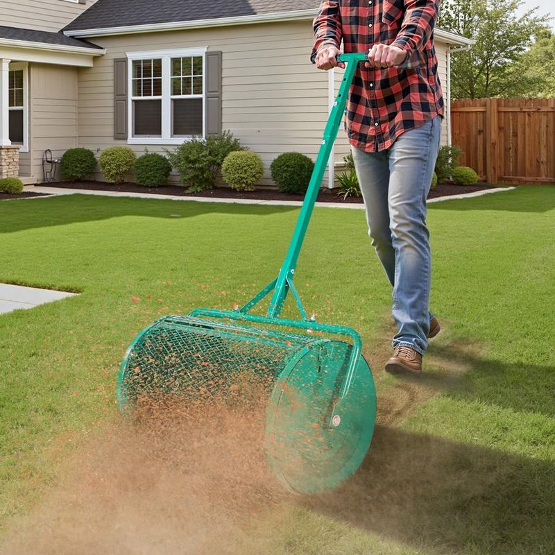Compost Spreader, 24 in Wide P - Grass Seed Spreader reseña y precio