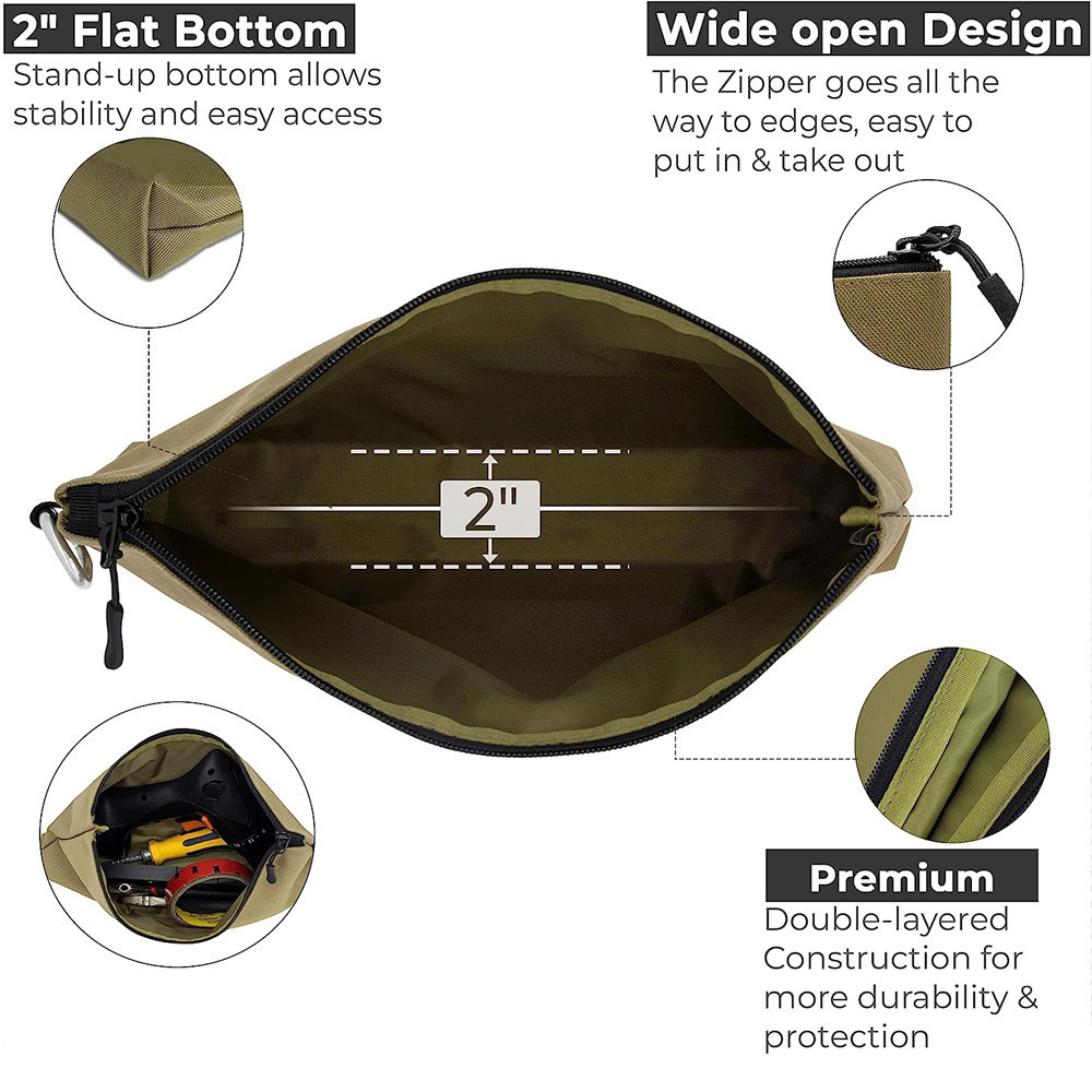 Waterproof Tool Bag Zipper Pou - Gardening Tools Organiser reseña y precio