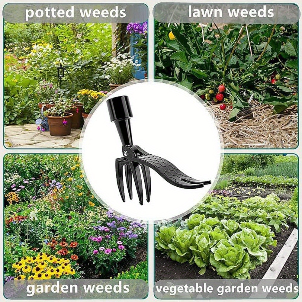 Stand Up Weed Puller Tool Deta - Grass Seed Spreader reseña y precio