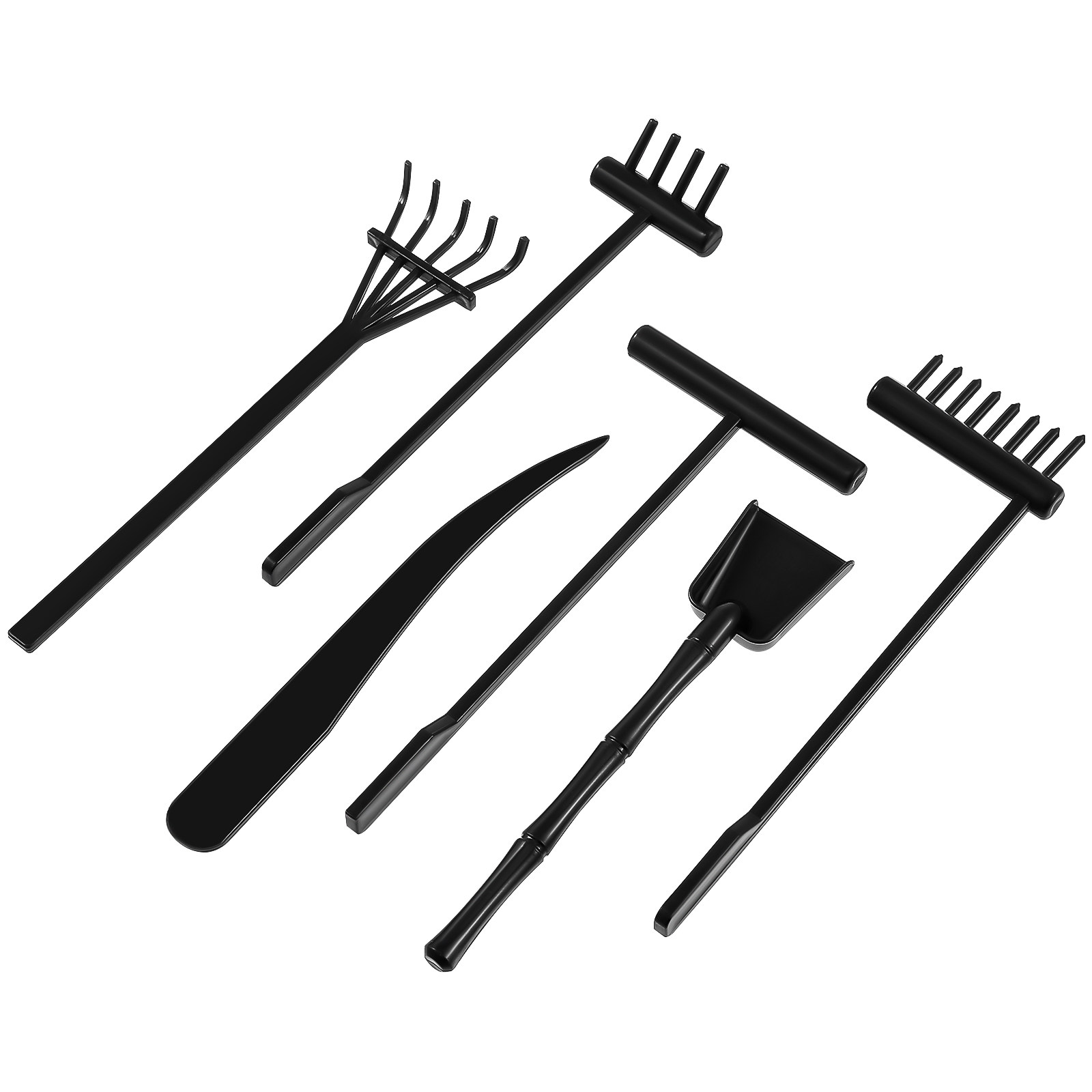 6Pcs Mini Zen Rakes Set Reusab - Gardening Tools Rake reseña y precio