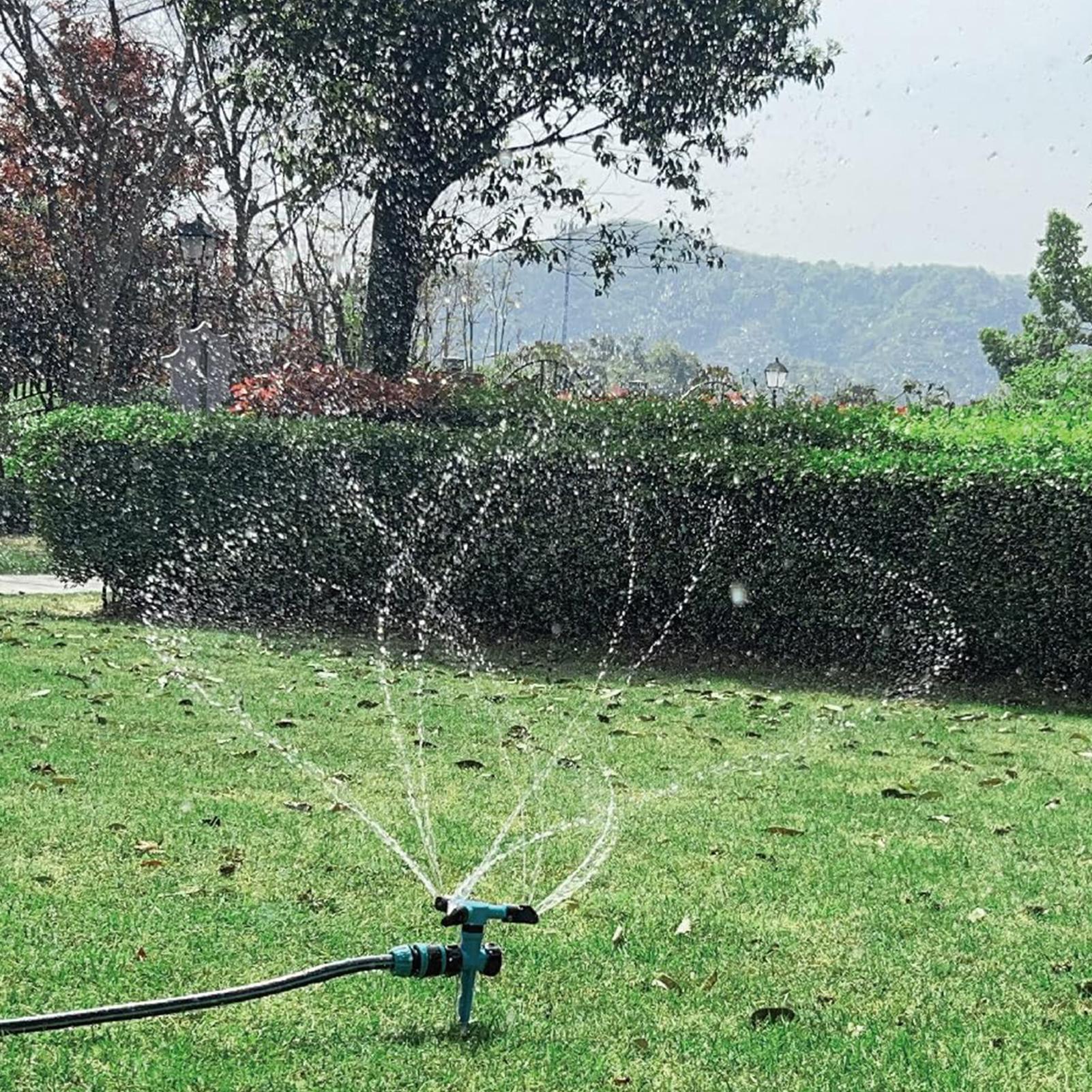 Automatic Rotating Water Sprin - Gardening Tools Rake reseña y precio