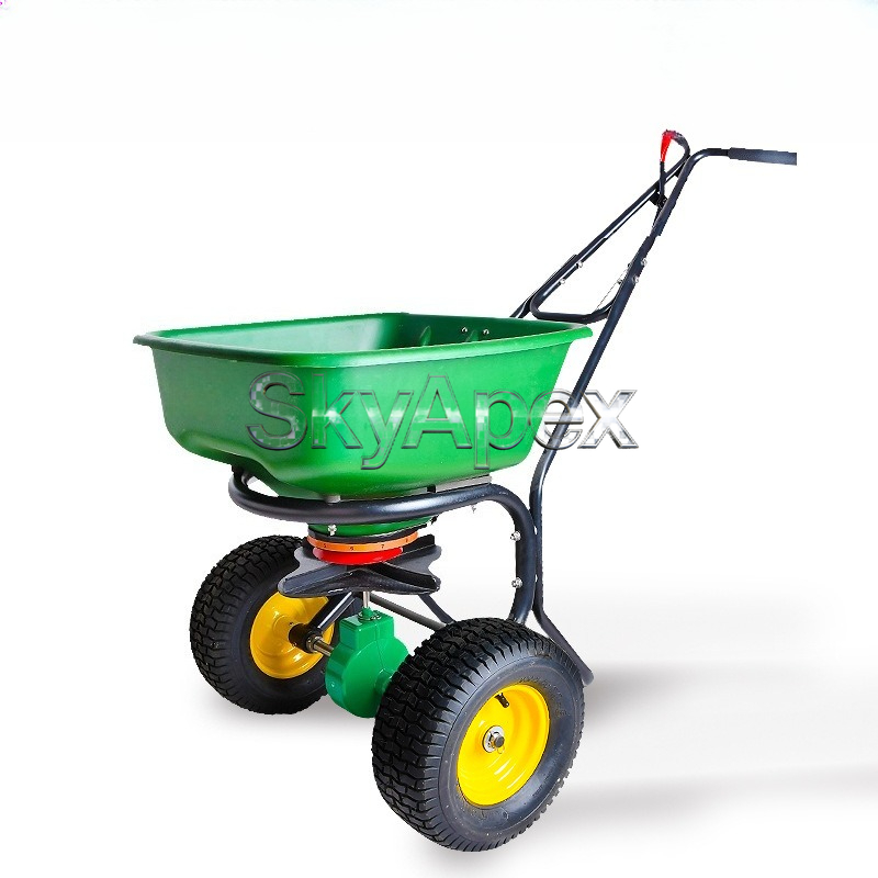 Hand Push Rotary Spreader Seed - Grass Seed Spreader reseña y precio