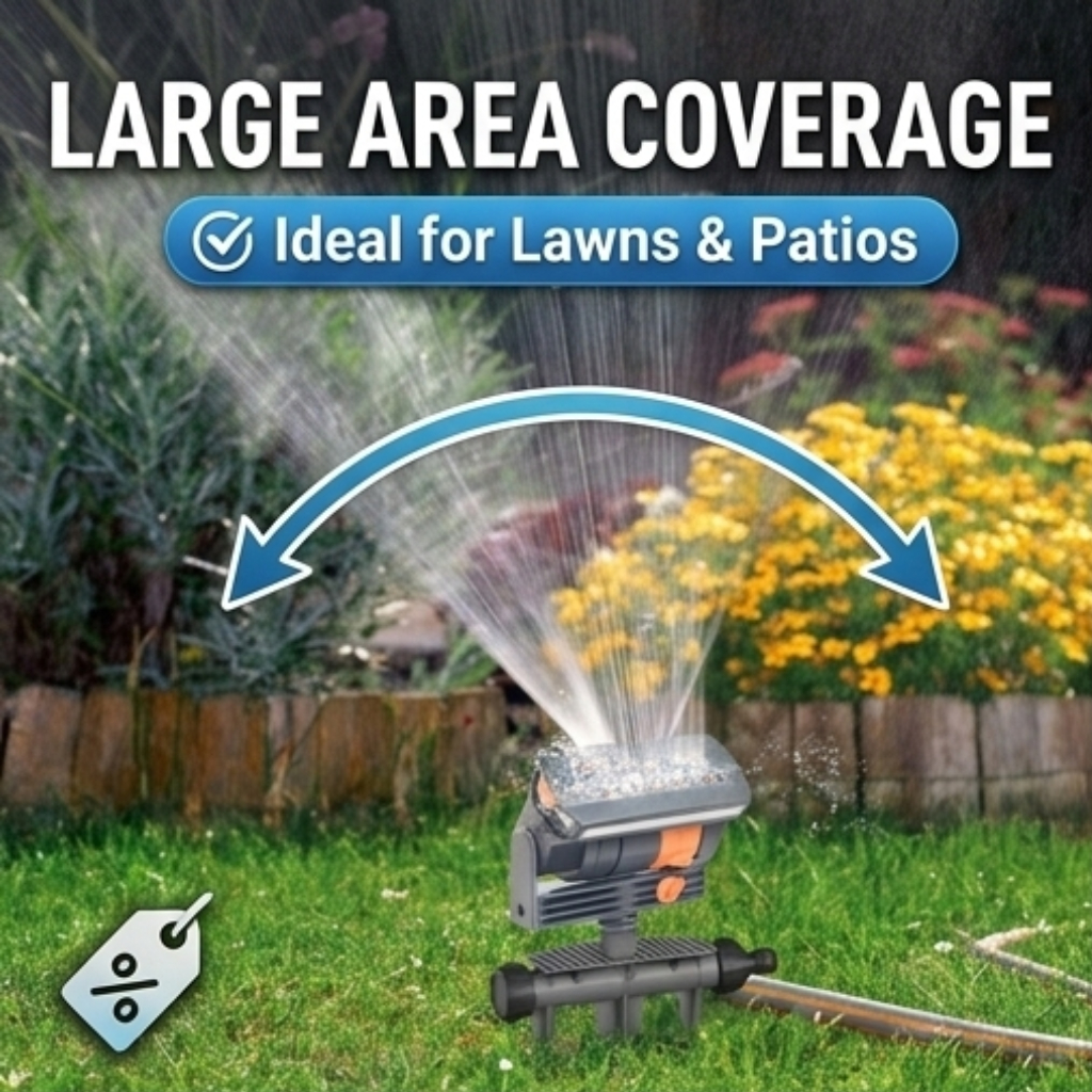 Automatic Oscillating Sprinkle - Gardening Tools Rake reseña y precio