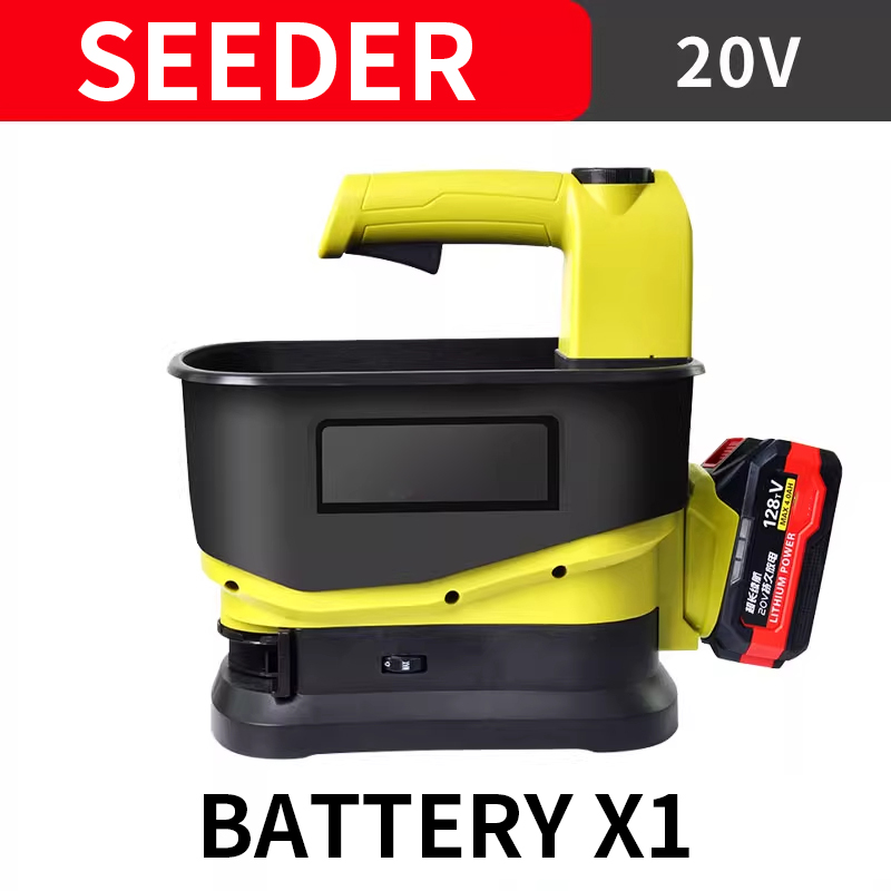 Portable seeder, automatic spr - Grass Seed Spreader reseña y precio
