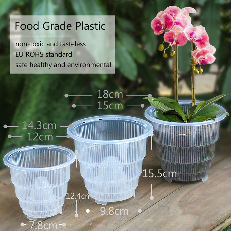 Meshpot Clear Plastic Orchid P - Orchid Potting Mix reseña y precio