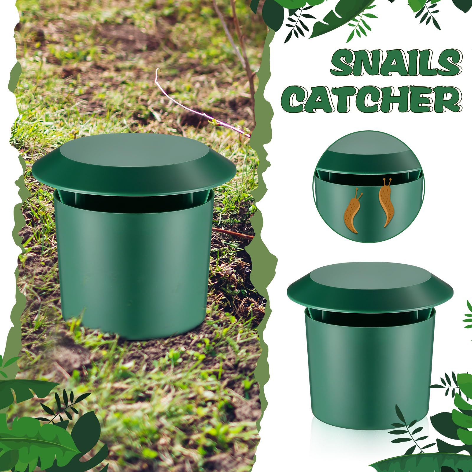 Plastic Snail Trap Cage, Reusa - Gardening Tools Organiser reseña y precio