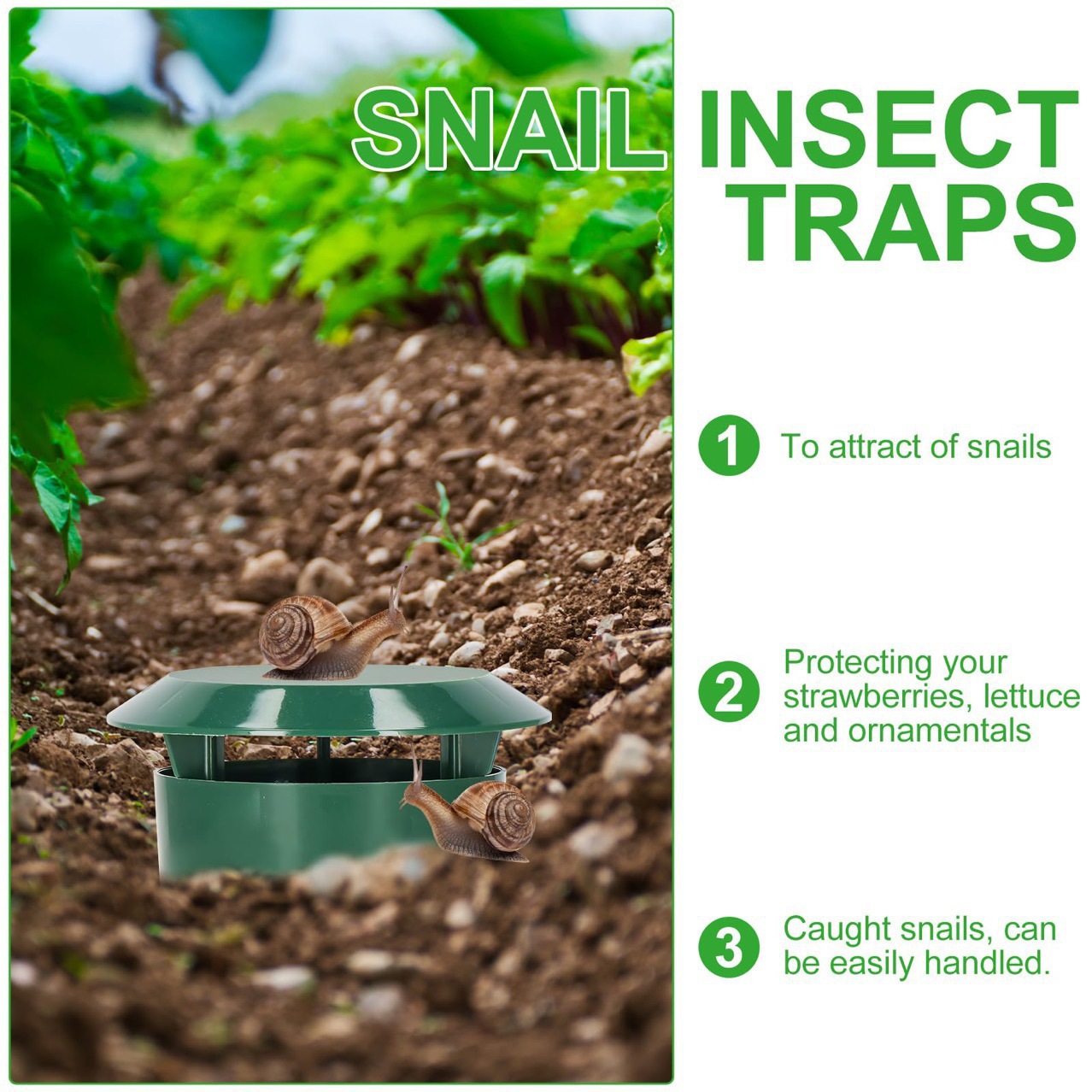 Plastic Snail Trap Cage, Reusa - Gardening Tools Organiser reseña y precio