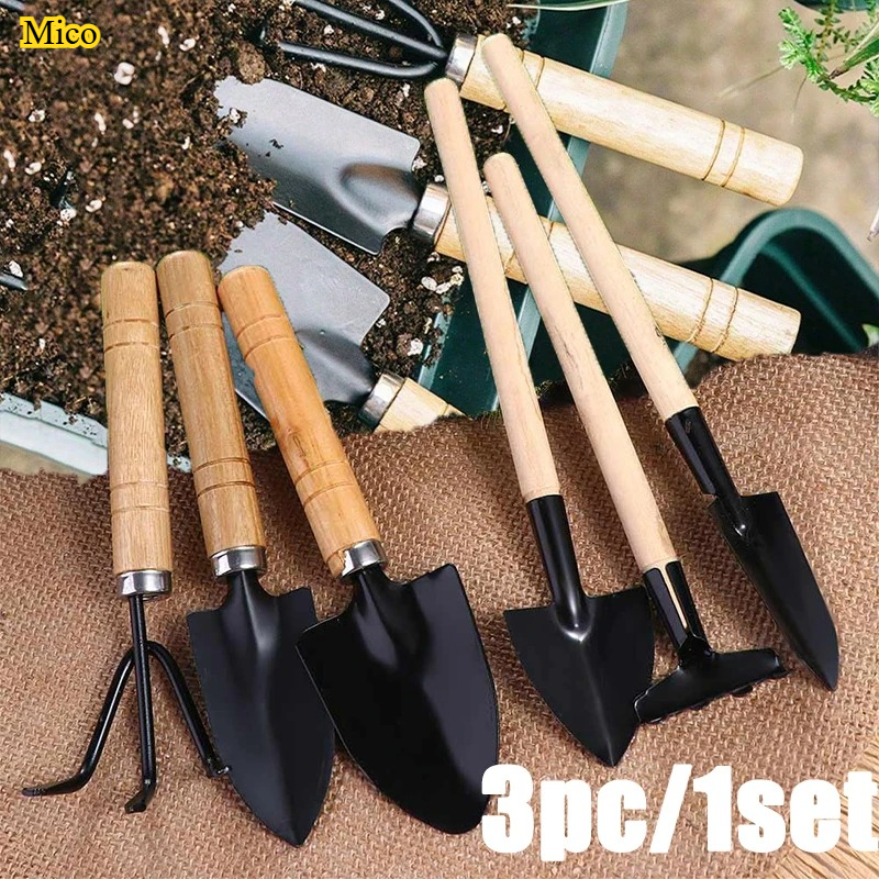 3Pcs Mini Gardening Tool Set w - Gardening Tools Rake reseña y precio