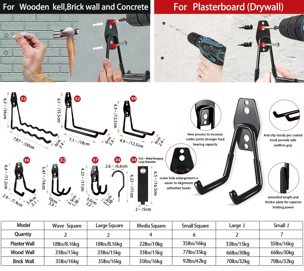 Heavy Duty Metal Hook Garage O - Gardening Tools Organiser reseña y precio