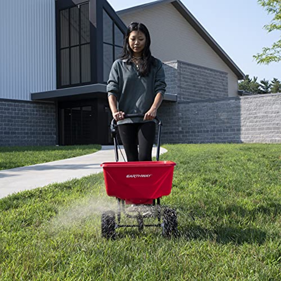Commercial walk-behind broadca - Grass Seed Spreader reseña y precio