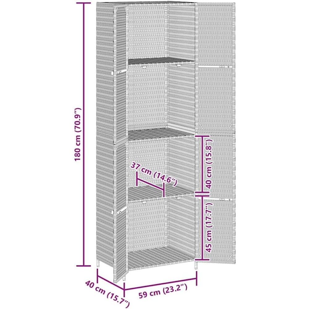 Garden Storage Cabinet Outdoor - Gardening Tools Organiser reseña y precio
