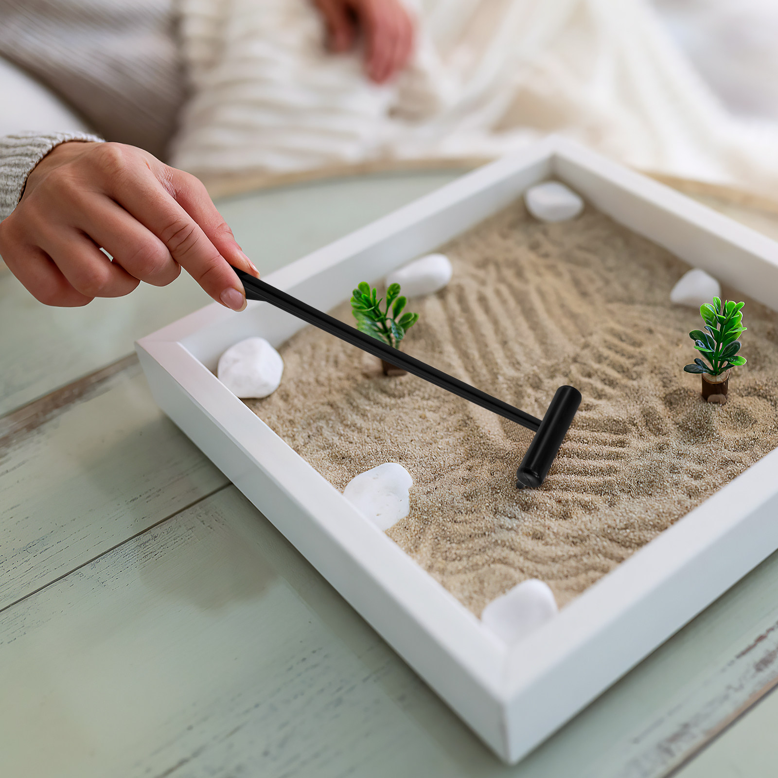 6Pcs Zen Garden Rake Kit Mini  - Gardening Tools Rake reseña y precio
