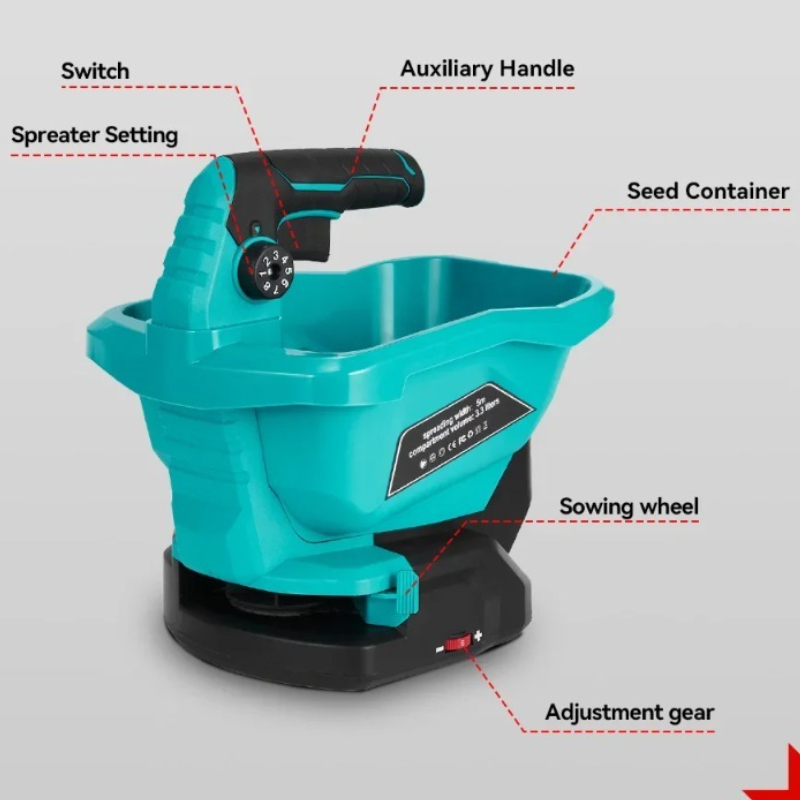 6 Gears Automatic Fertilizer S - Grass Seed Spreader reseña y precio