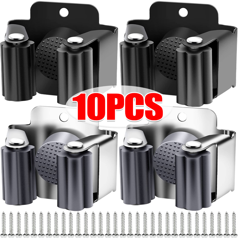 1-10Pcs Mop Broom Holder Wall  - Gardening Tools Organiser reseña y precio