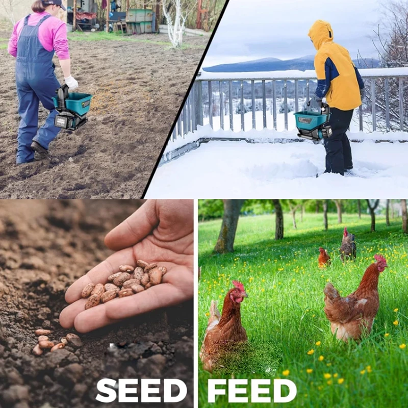 3.3L Automatic Fertilizer Spre - Grass Seed Spreader reseña y precio