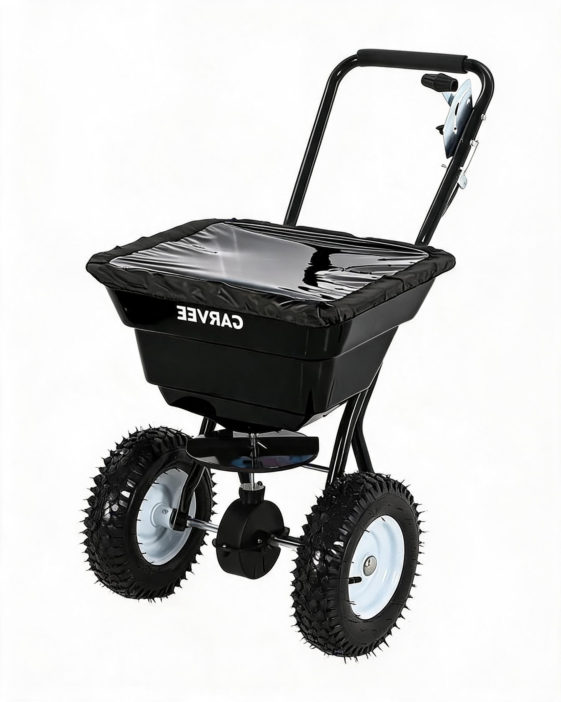 80 LBS Push Broadcast Spreader - Grass Seed Spreader reseña y precio
