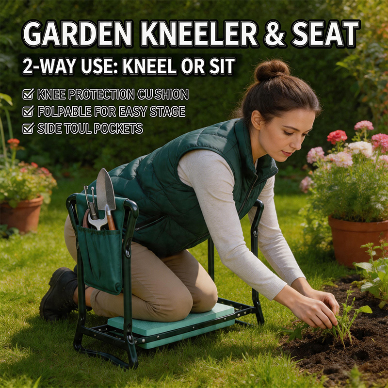 Garden Kneeler Folding Garden  - Garden Kneeling Pad reseña y precio