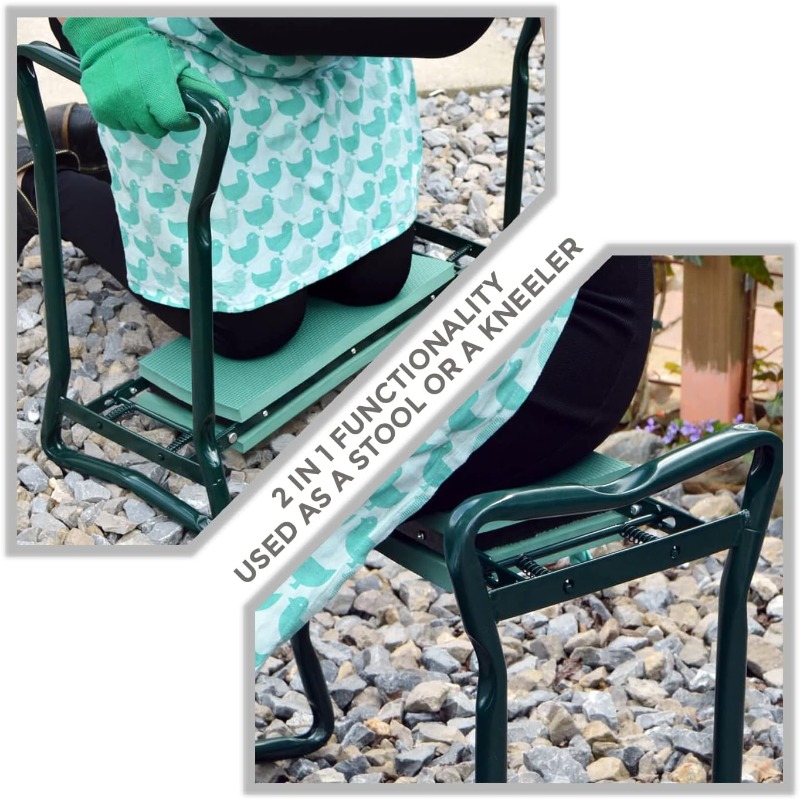 Garden Kneeler Folding Garden  - Garden Kneeling Pad reseña y precio