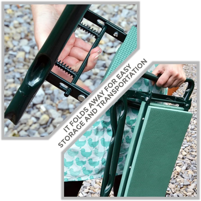 Garden Kneeler Folding Garden  - Garden Kneeling Pad reseña y precio
