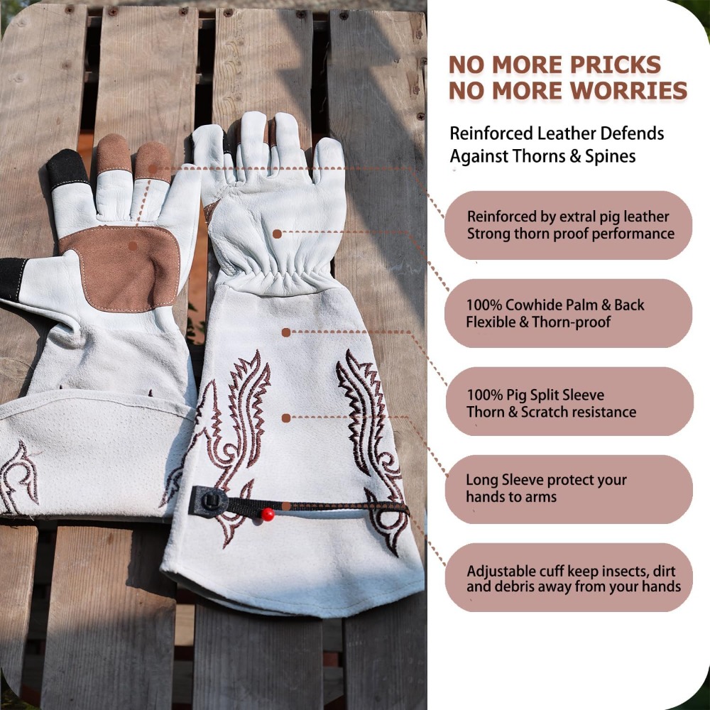 Long Gardening Gloves Thorn Pr - Garden Gloves Thorn Proof reseña y precio
