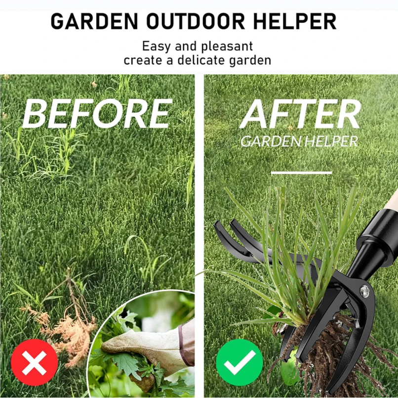 Stand Up Weed Puller Claw Tool - Grass Seed Spreader reseña y precio