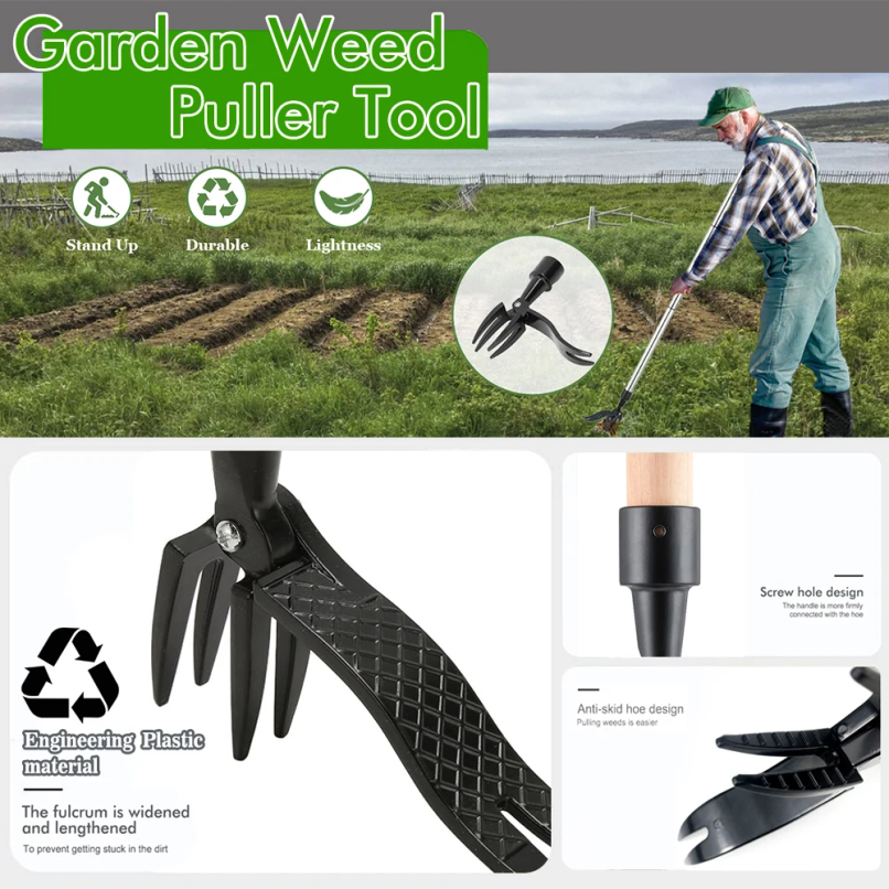 Stand Up Weed Puller Claw Tool - Grass Seed Spreader reseña y precio