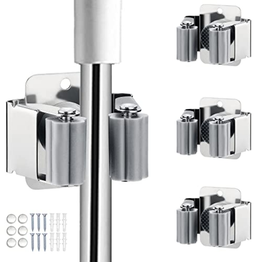 3PCS Broom and Mop Holder, Hea - Gardening Tools Rake reseña y precio